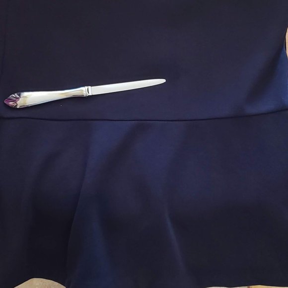 JCREW CREWCUTS SZ 8 NAVY BLUE EMBELLISHED DRESS - Picture 5 of 5